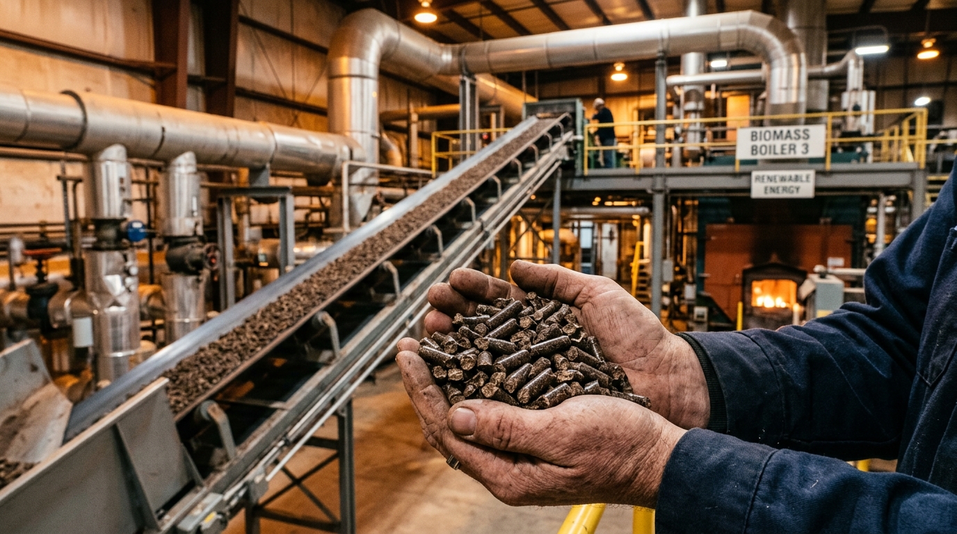 Inovasi Pelet Biomassa Organik Plasdies: Akselerasi Dekarbonisasi Industri Melalui Coal Co-Firing Boiler Pabrik